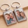 Porte-clés personnalisé métal face verso avec photo