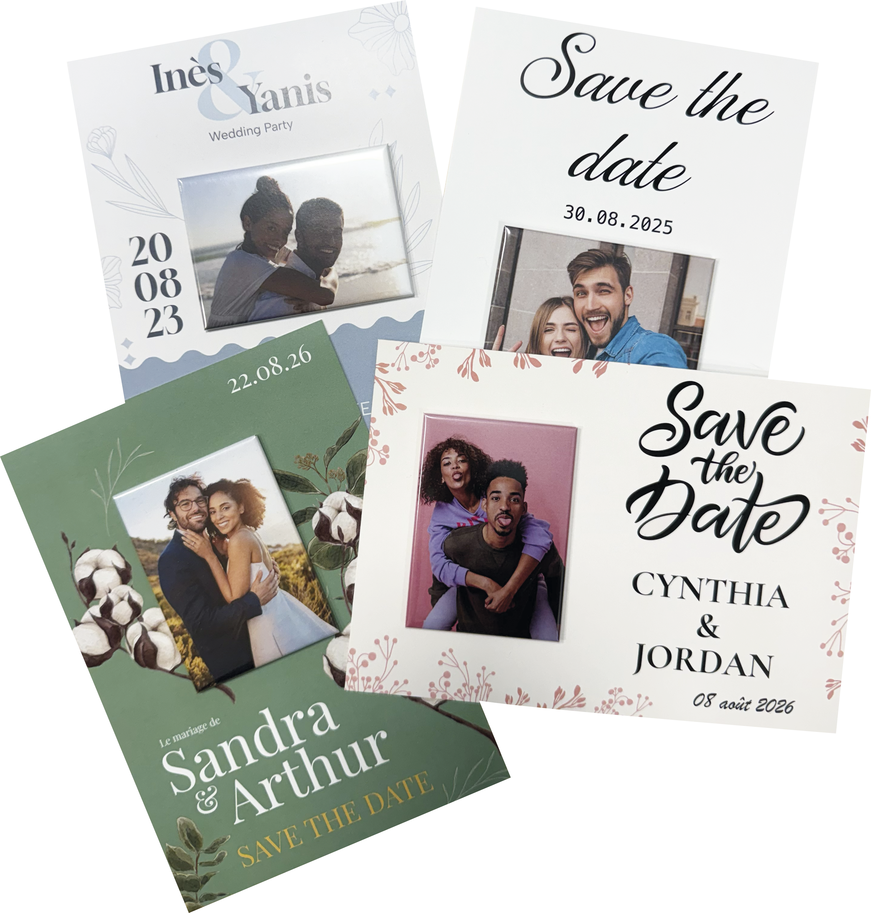 Détail Magnet Mariage Rond